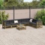 Gartensitzgruppe 8-teilig aus imprägniertem Kiefernholz von vidaXL, Gartensets - Ref: Foro24-3299477, Preis: 459,79 €, Rabatt: %