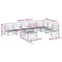 Gartensitzgruppe 8-teilig aus imprägniertem Kiefernholz von vidaXL, Gartensets - Ref: Foro24-3299477, Preis: 453,73 €, Rabatt: %