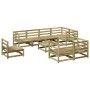 Gartensitzgruppe 9-teilig aus imprägniertem Kiefernholz von vidaXL, Gartensets - Ref: Foro24-3299511, Preis: 542,10 €, Rabatt: %