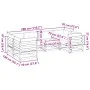 Gartensofa-Set, 6-teilig, mit Kissen, aus braun gewachstem Kiefernholz. von vidaXL, Gartensets - Ref: Foro24-3299608, Preis: ...