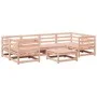 Juego de sofás de jardín 7 pzas madera maciza de abeto Douglas by vidaXL, Garden sets - Ref: Foro24-3299310, Price: 392,08 €,...