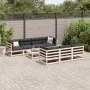 Gartensitzgruppe 8-teilig Massivholz Kiefer von vidaXL, Gartensets - Ref: Foro24-3299319, Preis: 427,40 €, Rabatt: %