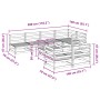 Gartensitzgruppe 8-teilig Massivholz aus Douglasie von vidaXL, Gartensets - Ref: Foro24-3299344, Preis: 438,25 €, Rabatt: %