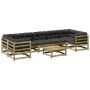 Gartensofa-Set, 8-teilig, mit Kissen, imprägnierte Kiefernholzmöbel von vidaXL, Gartensets - Ref: Foro24-3299338, Preis: 773,...