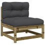Set de sofás jardín 8 pzas con cojines madera pino impregnada by vidaXL, Garden sets - Ref: Foro24-3299338, Price: 782,07 €, ...