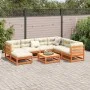 Juego de sofás de jardín 8 pzas madera maciza pino marrón cera by vidaXL, Garden sets - Ref: Foro24-3299553, Price: 473,80 €,...