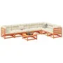 Gartensitzgruppe 8-teilig Massivholz Kiefer braun gewachst von vidaXL, Gartensets - Ref: Foro24-3299475, Preis: 504,36 €, Rab...