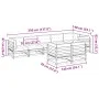 Set de sofás jardín 8 pzas con cojines madera pino marrón cera by vidaXL, Garden sets - Ref: Foro24-3299505, Price: 970,78 €,...