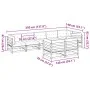 Set de sofás jardín 8 pzas con cojines madera pino impregnada by vidaXL, Garden sets - Ref: Foro24-3299507, Price: 814,51 €, ...