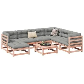 Set de sofás jardín 8 pzas con cojines madera de abeto Douglas by vidaXL, Garden sets - Ref: Foro24-3299558, Price: 708,79 €,...