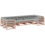 Set de sofás jardín 7 pzas con cojines madera abeto Douglas by vidaXL, Garden sets - Ref: Foro24-3299620, Price: 715,73 €, Di...