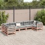 Set de sofás jardín 7 pzas con cojines madera abeto Douglas by vidaXL, Garden sets - Ref: Foro24-3299620, Price: 715,73 €, Di...