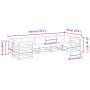 Set de sofás jardín 7 pzas con cojines madera abeto Douglas by vidaXL, Garden sets - Ref: Foro24-3299620, Price: 715,73 €, Di...