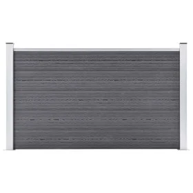 Grauer WPC-Gartenzaun 180x105 cm von vidaXL, Zaunpaneele - Ref: Foro24-49073, Preis: 275,94 €, Rabatt: %