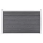 Gray WPC garden fence 180x105 cm by vidaXL, fence panels - Ref: Foro24-49073, Price: 263,74 €, Discount: %