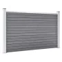 Gray WPC garden fence 180x105 cm by vidaXL, fence panels - Ref: Foro24-49073, Price: 263,74 €, Discount: %