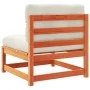 Set de sofás jardín 9 pzas con cojines madera pino marrón cera by vidaXL, Garden sets - Ref: Foro24-3299359, Price: 986,04 €,...