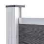 Grauer WPC-Gartenzaun 180x105 cm von vidaXL, Zaunpaneele - Ref: Foro24-49073, Preis: 237,28 €, Rabatt: %