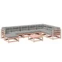 Gartensofa-Set 9-teilig mit Kissen aus Douglasien-Fichtenholz von vidaXL, Gartensets - Ref: Foro24-3299587, Preis: 778,03 €, ...