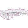 Gartensitzgruppe 10-teilig Massivholz Kiefer braun gewachst von vidaXL, Gartensets - Ref: Foro24-3299593, Preis: 608,90 €, Ra...