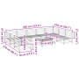 Juego de sofás de jardín 10 pzas madera maciza pino marrón cera by vidaXL, Garden sets - Ref: Foro24-3299593, Price: 616,85 €...
