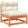 Juego sofás jardín 10 pzas con conjines madera pino marrón cera by vidaXL, Garden sets - Ref: Foro24-3299641, Price: 1,00 €, ...