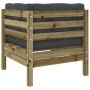 Set de sofás jardín 9 pzas con cojines madera pino impregnada by vidaXL, Garden sets - Ref: Foro24-3299591, Price: 766,34 €, ...