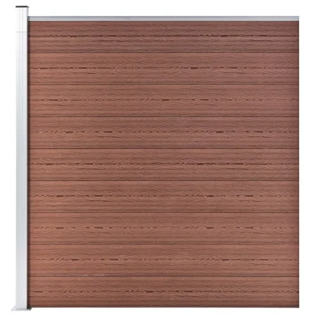 Brauner WPC-Gartenzaun 175x186 cm von vidaXL, Zaunpaneele - Ref: Foro24-49068, Preis: 365,64 €, Rabatt: %