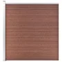 Brauner WPC-Gartenzaun 175x186 cm von vidaXL, Zaunpaneele - Ref: Foro24-49068, Preis: 365,64 €, Rabatt: %