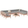 Set de sofás de jardín 10 pzas con cojines madera abeto Douglas by vidaXL, Garden sets - Ref: Foro24-3299601, Price: 836,03 €...