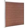 Brauner WPC-Gartenzaun 175x186 cm von vidaXL, Zaunpaneele - Ref: Foro24-49068, Preis: 365,64 €, Rabatt: %