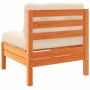 Set de sofás jardín 11 pzas con cojines madera pino marrón cera by vidaXL, Garden sets - Ref: Foro24-3299648, Price: 958,86 €...