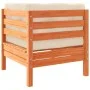 Set de sofás jardín 11 pzas con cojines madera pino marrón cera by vidaXL, Garden sets - Ref: Foro24-3299648, Price: 934,24 €...