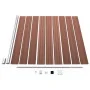 Brauner WPC-Gartenzaun 175x186 cm von vidaXL, Zaunpaneele - Ref: Foro24-49068, Preis: 365,64 €, Rabatt: %