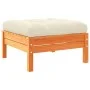 Set de sofás jardín 12 pzas con cojines madera pino marrón cera by vidaXL, Garden sets - Ref: Foro24-3299655, Price: 998,90 €...