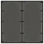 Mesa de jardín superficie de vidrio ratán PE negro 90x90x75 cm de vidaXL, Mesas de jardín - Ref: Foro24-365586, Precio: 104,7...