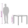 Mesa de jardín superficie de vidrio ratán PE negro 90x90x75 cm by vidaXL, Garden tables - Ref: Foro24-365586, Price: 104,76 €...