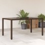 Gartentisch mit Glasoberfläche, braunes PE-Rattan, 150x90x75cm. von vidaXL, Gartentische - Ref: Foro24-365590, Preis: 143,14 ...