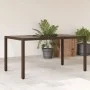Mesa de jardín superficie de vidrio ratán PE marrón 150x90x75cm by vidaXL, Garden tables - Ref: Foro24-365590, Price: 141,81 ...