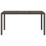 Mesa de jardín superficie de vidrio ratán PE marrón 150x90x75cm by vidaXL, Garden tables - Ref: Foro24-365590, Price: 141,81 ...