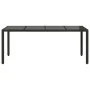 Mesa de jardín superficie de vidrio ratán PE negro 190x90x75 cm by vidaXL, Garden tables - Ref: Foro24-365592, Price: 162,54 ...