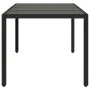 Mesa de jardín superficie de vidrio ratán PE negro 190x90x75 cm by vidaXL, Garden tables - Ref: Foro24-365592, Price: 162,54 ...
