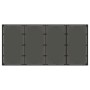 Gartentisch mit schwarzer PE-Rattan-Oberfläche aus Glas, 190x90x75 cm. von vidaXL, Gartentische - Ref: Foro24-365592, Preis: ...