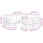 Juego de sofás de jardín 9 pzas con cojines madera maciza pino by vidaXL, Garden sets - Ref: Foro24-3299629, Price: 842,26 €,...