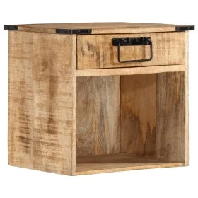 Mesita de noche madera maciza de mango 40x30x37 cm by vidaXL, Nightstands - Ref: Foro24-358914, Price: 68,12 €, Discount: %