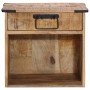 Mesita de noche madera maciza de mango 40x30x37 cm de vidaXL, Mesitas de noche - Ref: Foro24-358914, Precio: 81,75 €, Descuen...