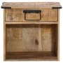 Mesita de noche madera maciza de mango 40x30x37 cm by vidaXL, Nightstands - Ref: Foro24-358914, Price: 68,11 €, Discount: %