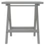 Liegestuhl mit massivem Akazienholz-Tisch in Grau von vidaXL, Liegen - Ref: Foro24-363280, Preis: 148,62 €, Rabatt: %