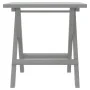 Liegestuhl mit massivem Akazienholz-Tisch in Grau von vidaXL, Liegen - Ref: Foro24-363280, Preis: 146,37 €, Rabatt: %