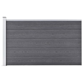Grauer WPC-Gartenzaun 175x105 cm von vidaXL, Zaunpaneele - Ref: Foro24-49075, Preis: 195,87 €, Rabatt: %